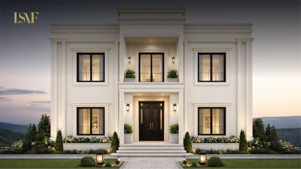 أسرار نجاح أي تصميم نيو كلاسيك خارجي للفلل والقصور - LSAF 3