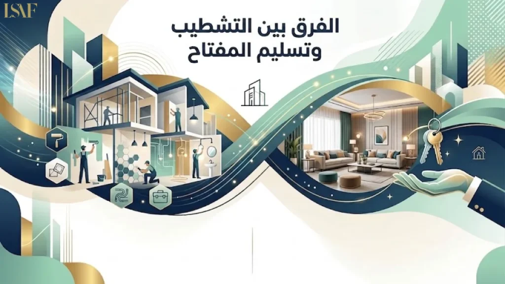 الفرق بين التشطيب وتسليم المفتاح