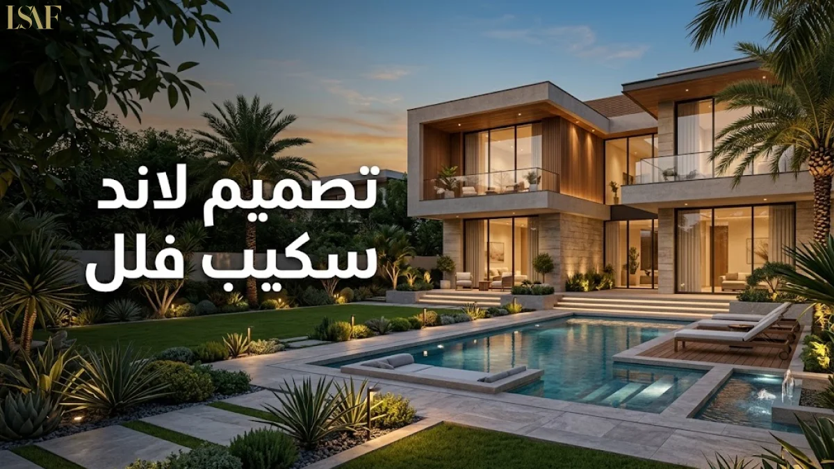 تصميم لاند سكيب فلل