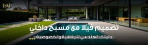 تصميم فيلا مع مسبح داخلي